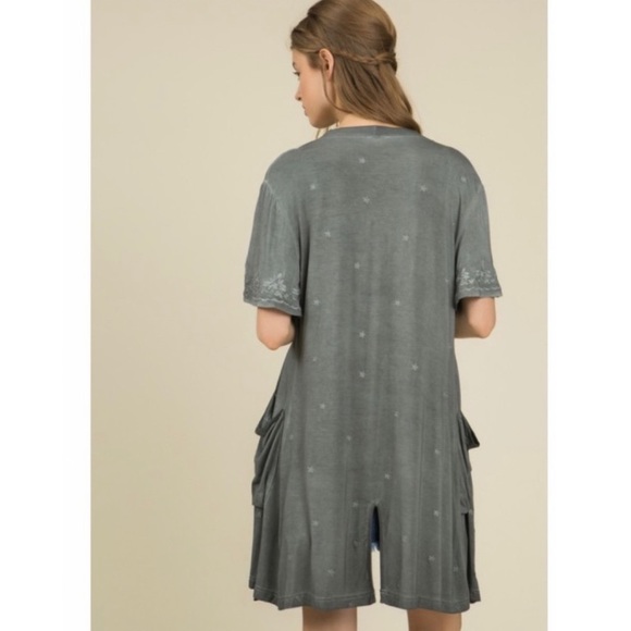 POL Short Sleeve Embroidered Cardigan - Picture 4 of 8